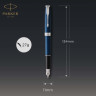 Перьевая ручка PARKER SONNET CORE F539 (1945364) LaqBlue CT M