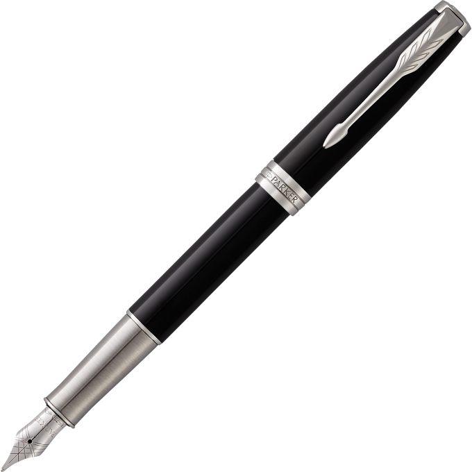 Ручка перьевая PARKER SONNET BLACK LACQUER PT 1948312