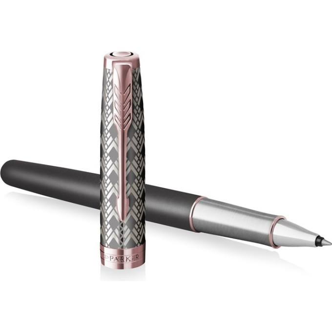 Ручка роллер PARKER SONNET PREMIUM T537 METAL GREY PGT F 2119790