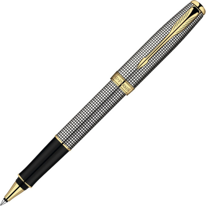 Ручка-роллер PARKER SONNET STERLING SILVER CISELE GT, F S0808160